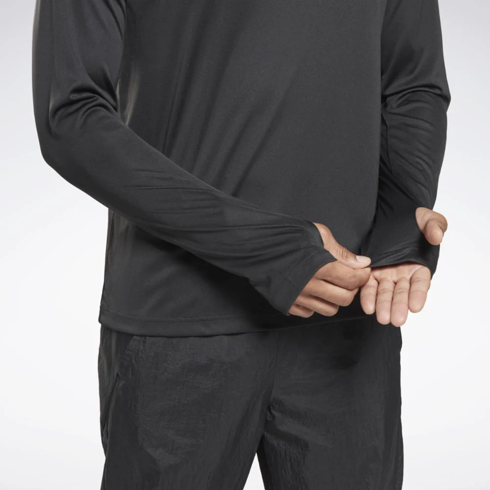Reebok Apparel Men Training Long-Sleeve Top NGHBLK - Image 5