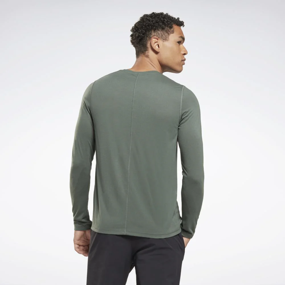 Reebok Apparel Men Training Supremium Long-Sleeve Top CHLGRN - Image 3
