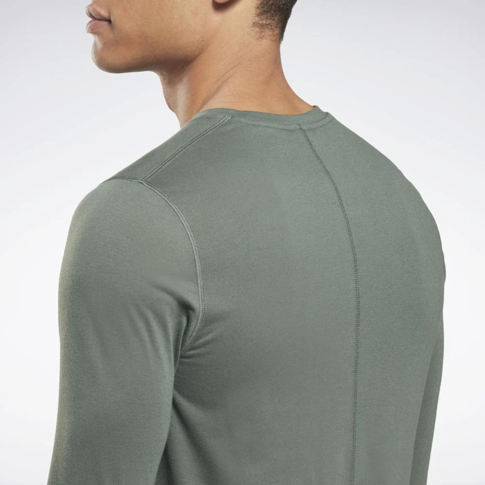 Reebok Apparel Men Training Supremium Long-Sleeve Top CHLGRN - Image 5