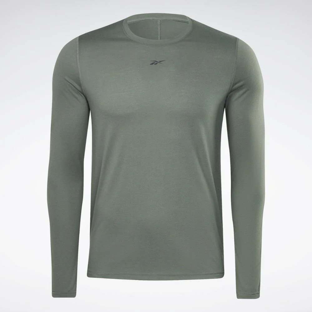 Reebok Apparel Men Training Supremium Long-Sleeve Top CHLGRN - Image 6