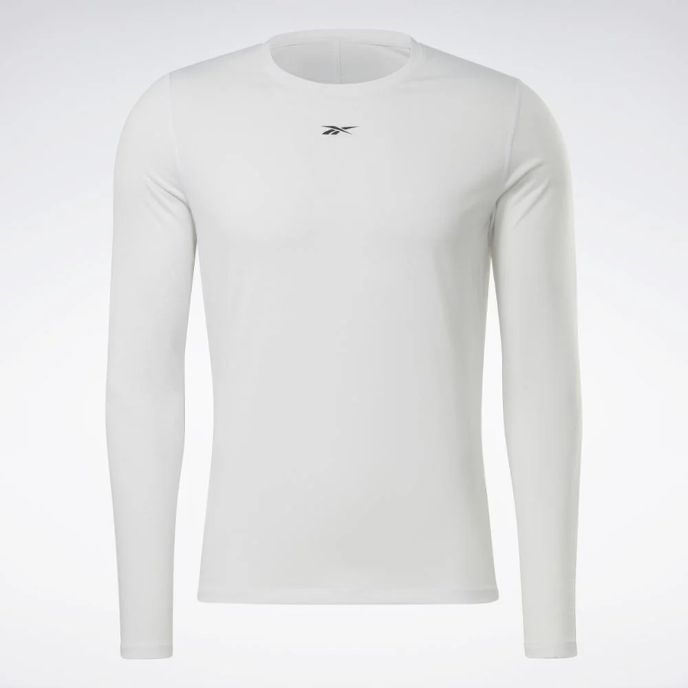 Reebok Apparel Men Training Supremium Long-Sleeve Top WHITE - Image 5