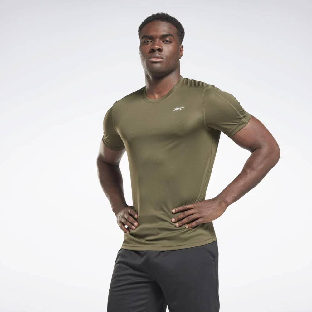 Reebok Apparel Men Training Tech T-Shirt ARMGRN