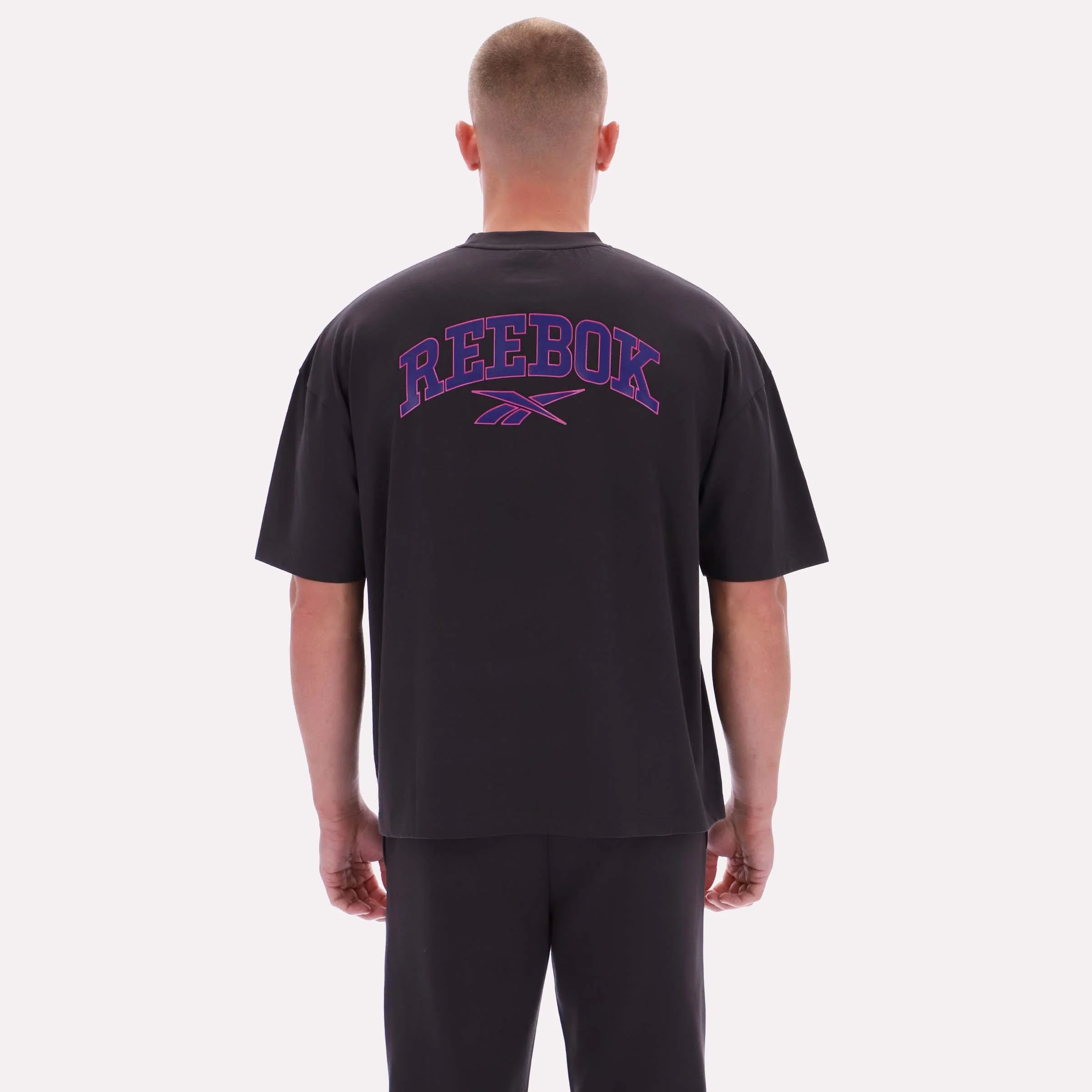 Reebok Apparel Men Varsity Graphic T-Shirt WASHED BLACK - Image 2