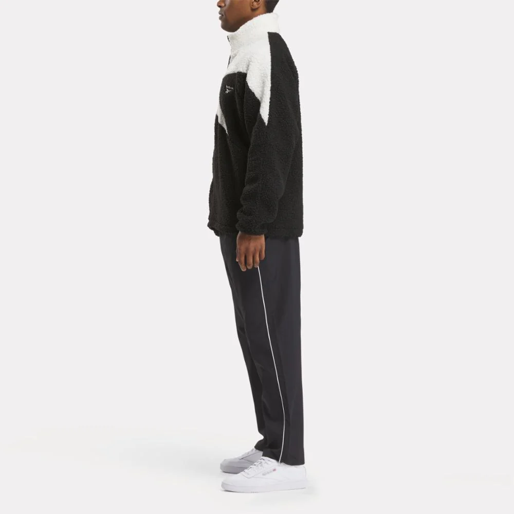 Reebok Apparel Men Vector Icon High-Pile Fleece Jacket BLACK - Image 2