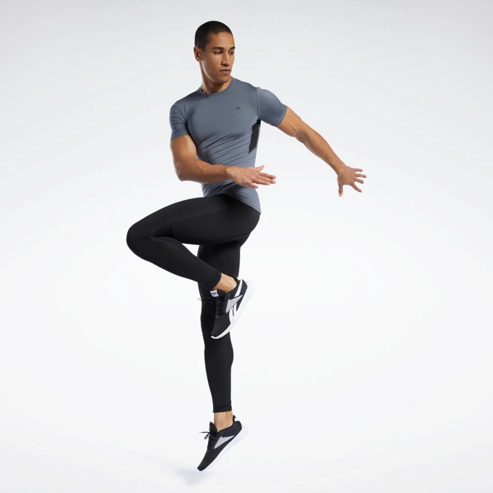 Reebok Apparel Men Workout Ready Compression Tights BLACK - Image 2