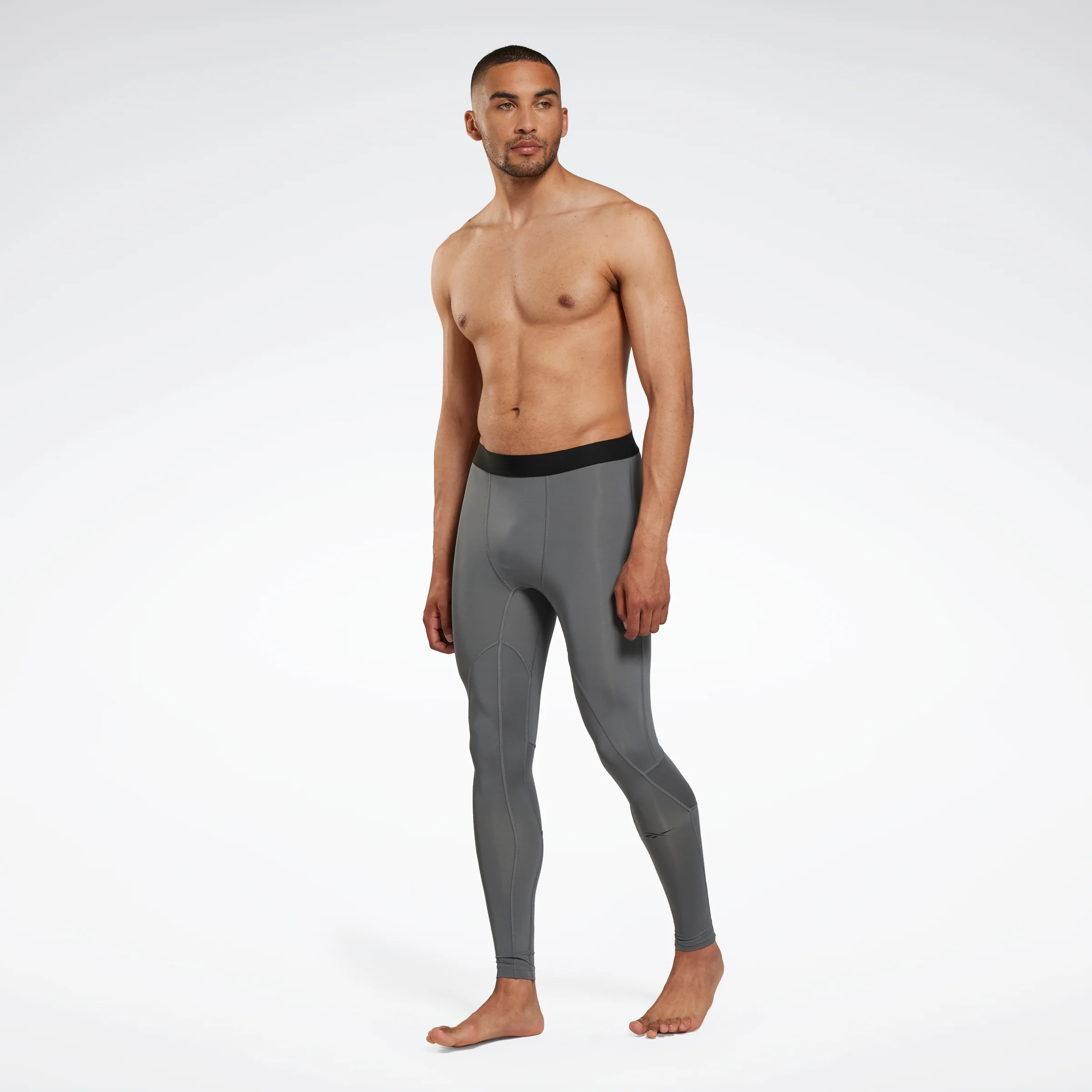 Reebok Apparel Men Workout Ready Compression Tights Cdgry6 - Image 2