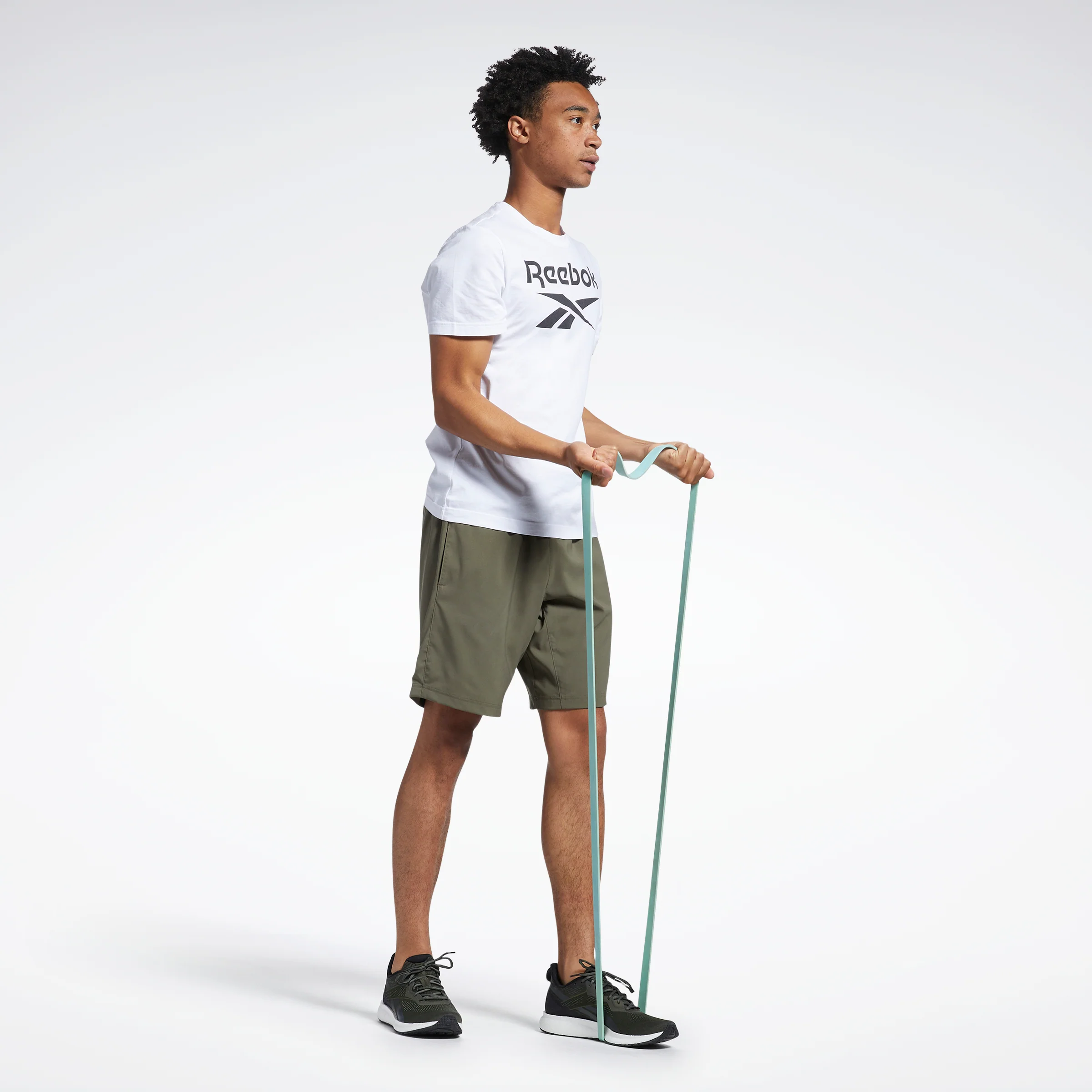 Reebok Apparel Men Workout Ready Shorts Armgrn - Image 2