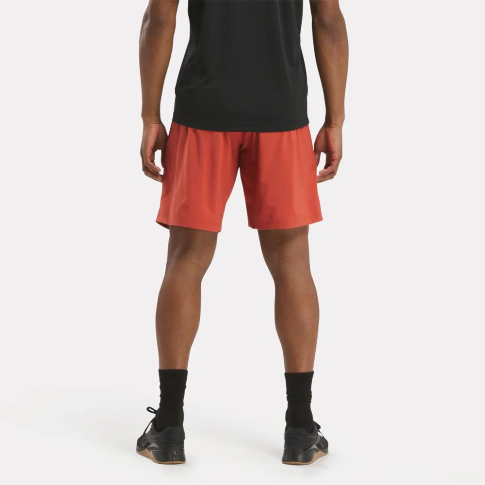 Reebok Apparel Men Workout Ready Shorts BRICK RED - Image 3