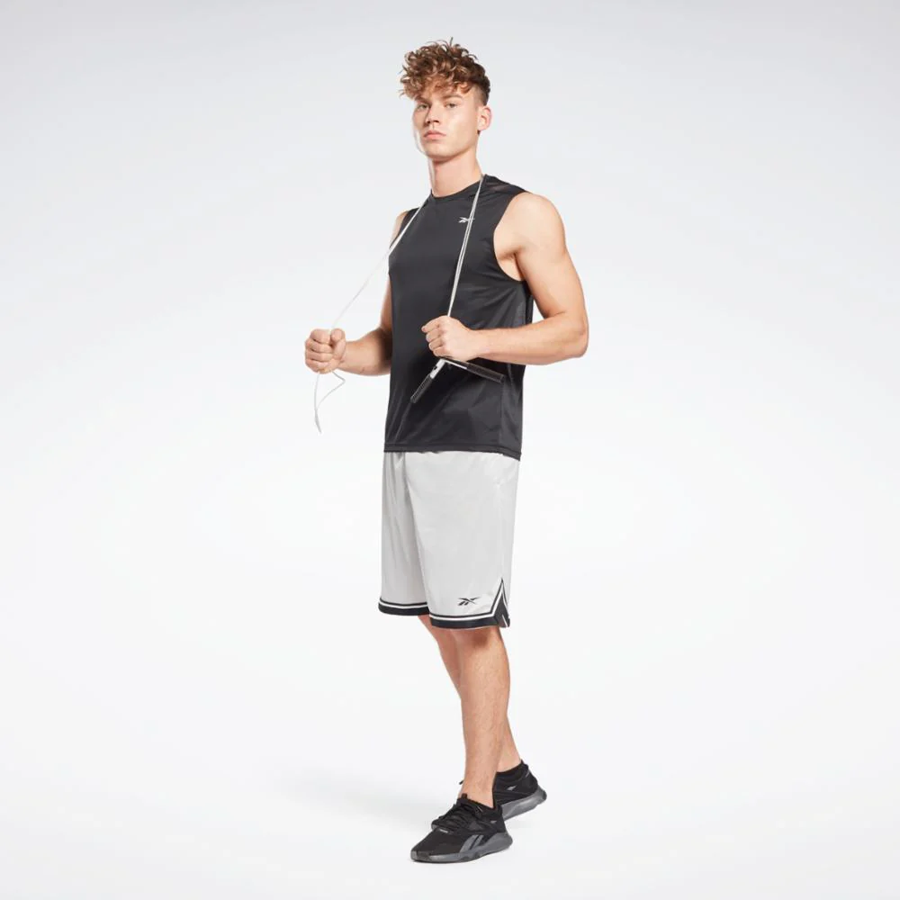 Reebok Apparel Men Workout Ready Sleeveless Tech T-Shirt BLACK - Image 2