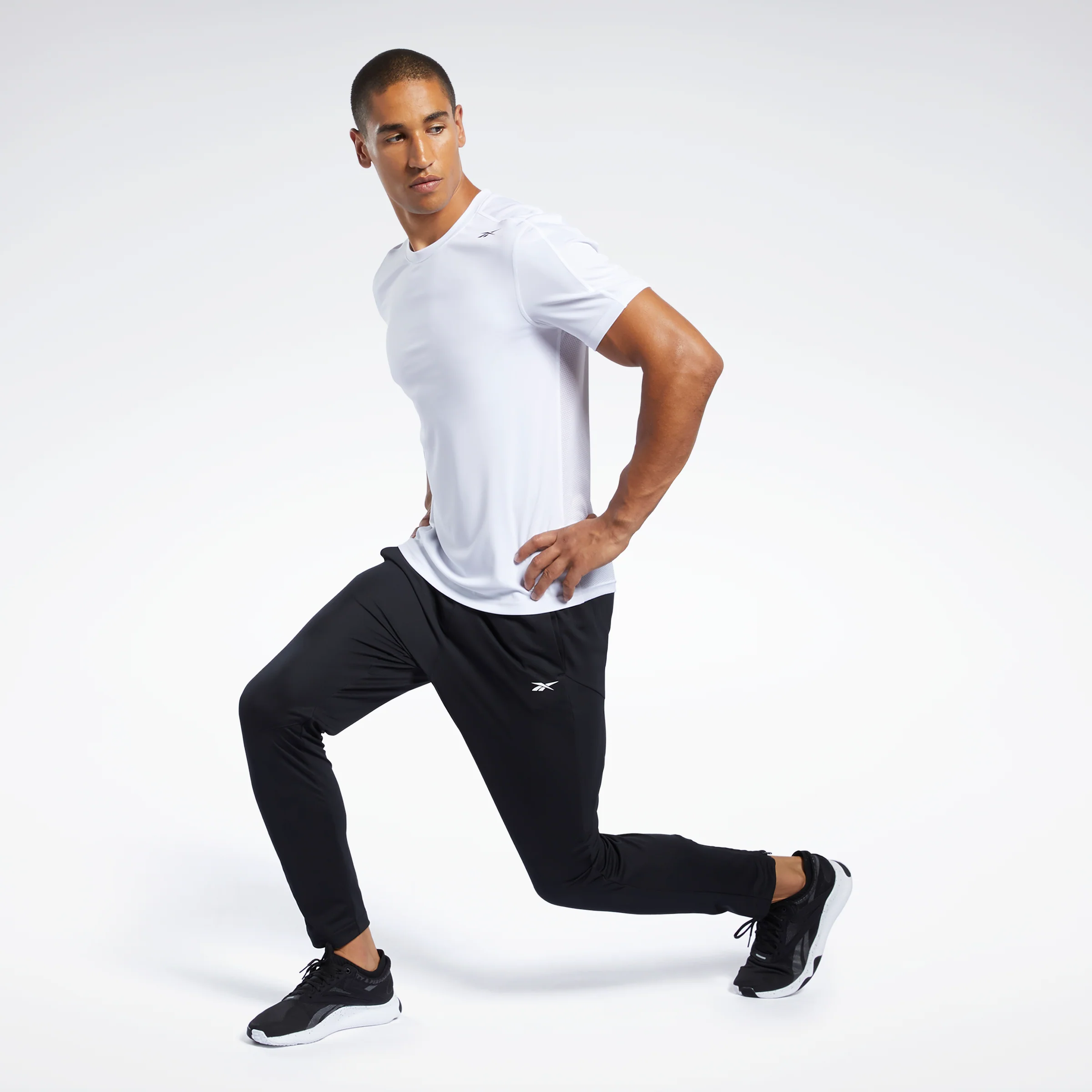 Reebok Apparel Men Workout Ready Track Pants Black - Image 2