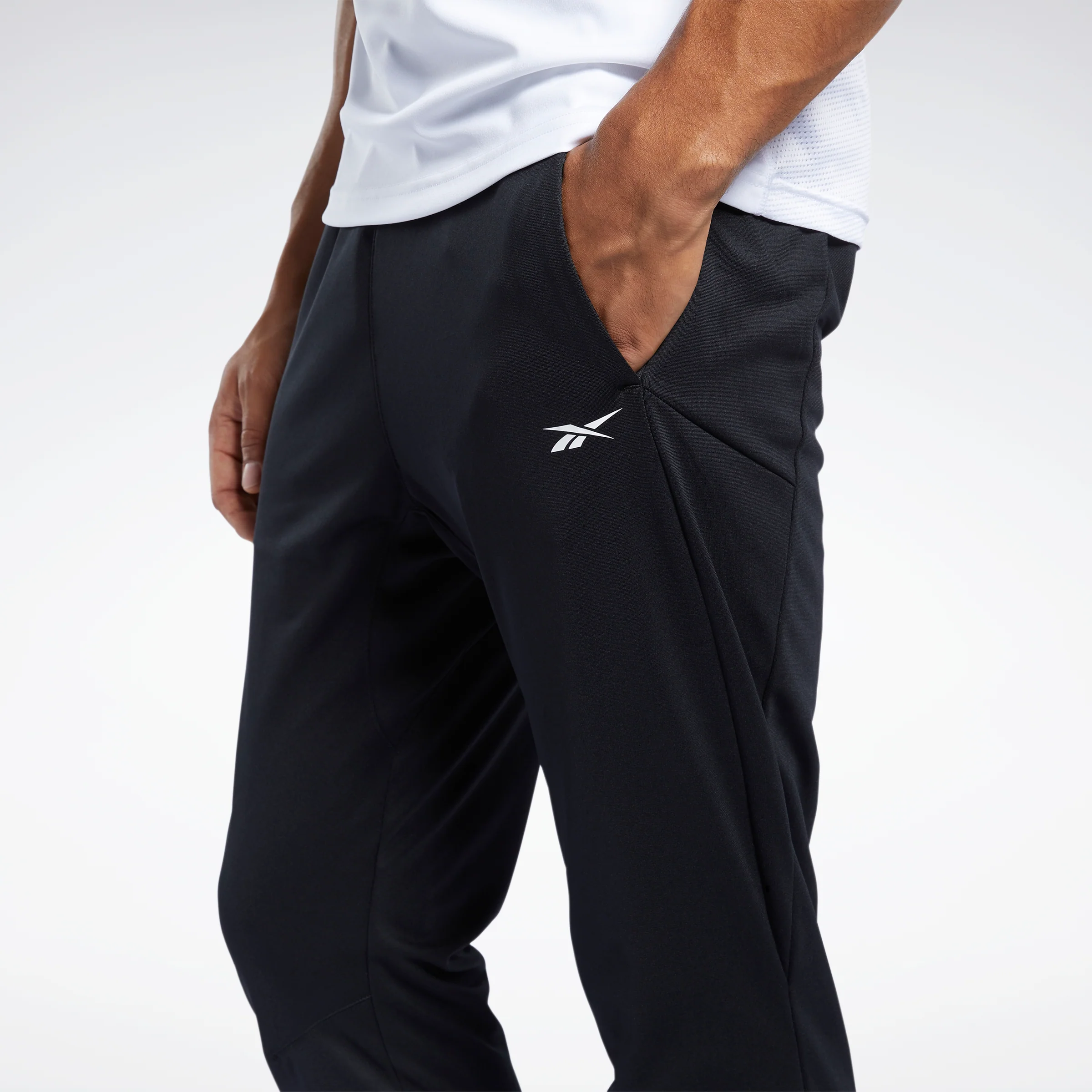 Reebok Apparel Men Workout Ready Track Pants Black - Image 4