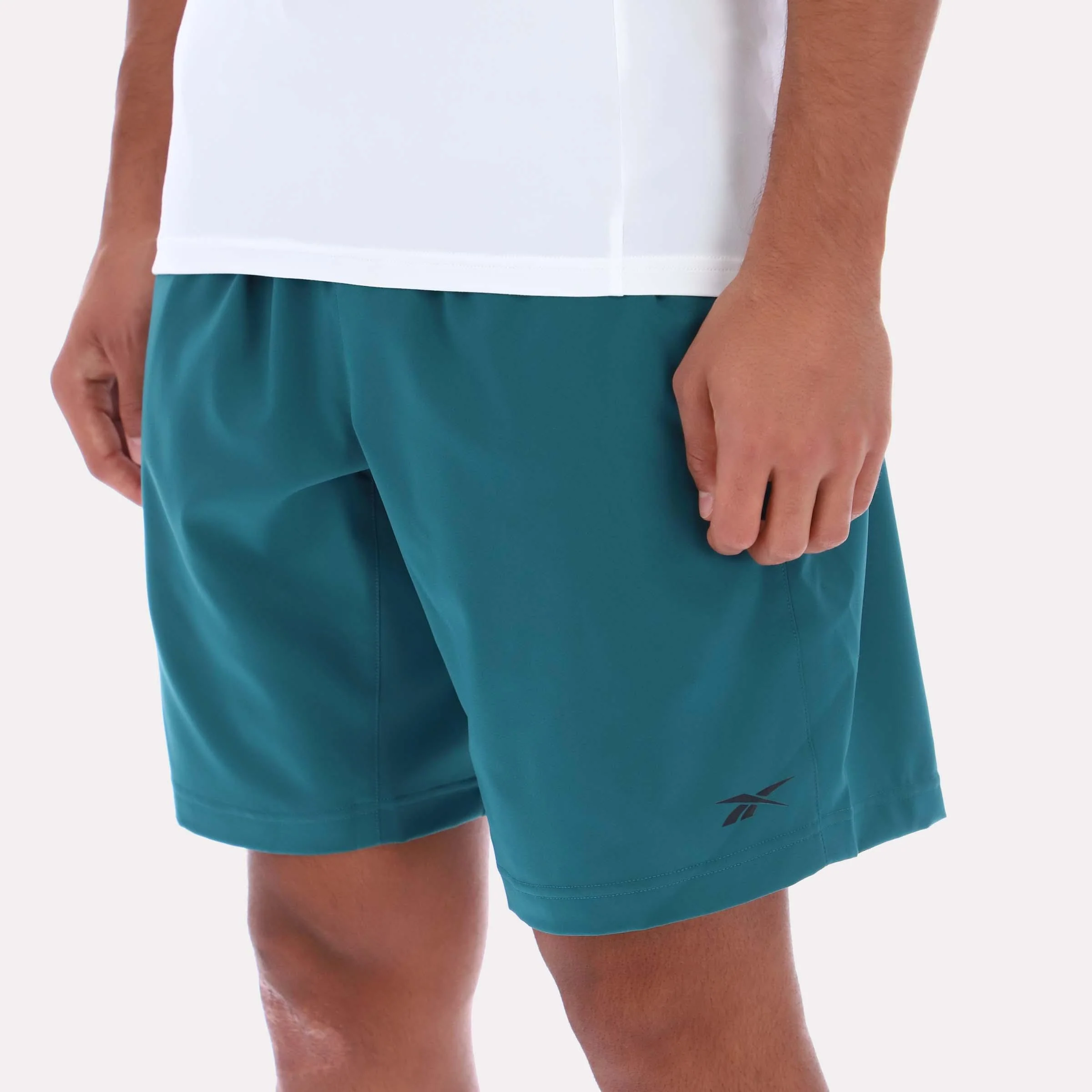 Reebok Apparel Men Workout Ready Woven Shorts RETRO TEAL - Image 3