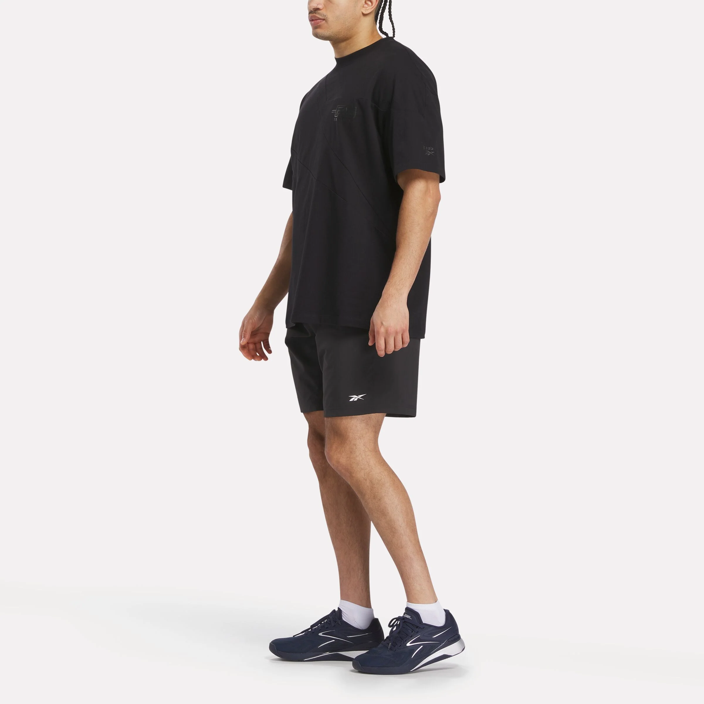 REEBOK APPAREL UNISEX Reebok x F45 Training Relaxed T-Shirt BLACK/ALMOST BLACK - Image 2