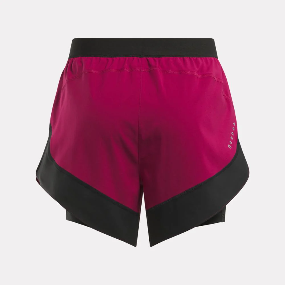 Reebok Apparel Women 2-in-1 Running Shorts VERY BERRY - Image 2