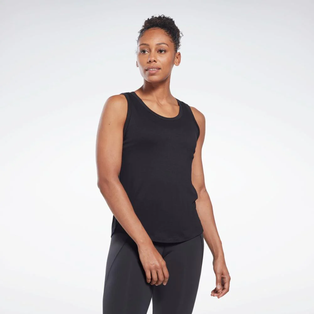 Reebok Apparel Women Activchill+DreamBlend Tank Top BLACK