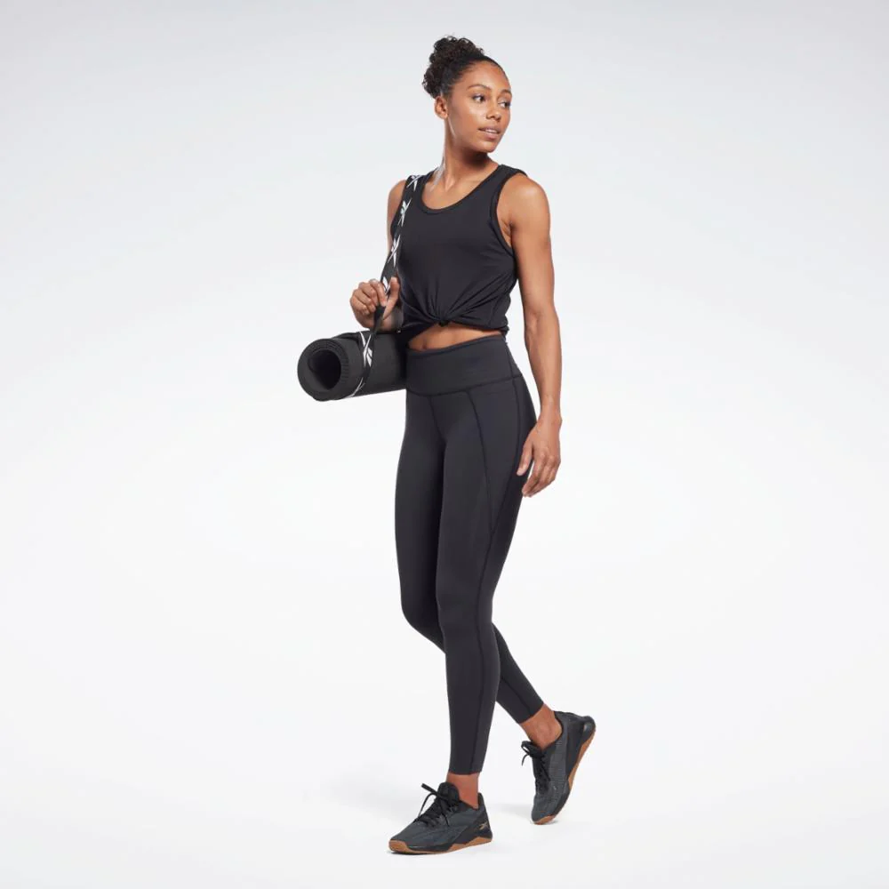 Reebok Apparel Women Activchill+DreamBlend Tank Top BLACK - Image 2