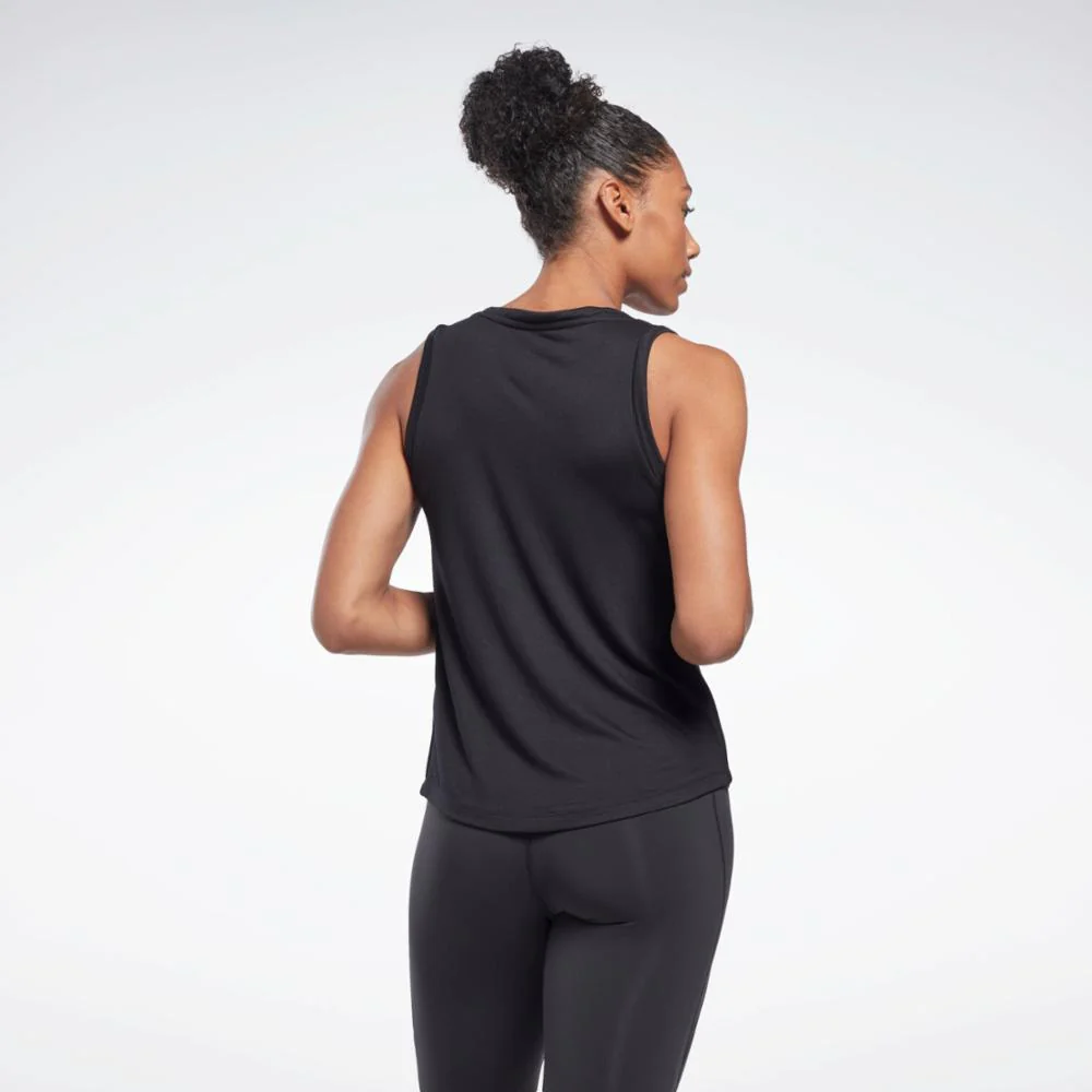 Reebok Apparel Women Activchill+DreamBlend Tank Top BLACK - Image 3