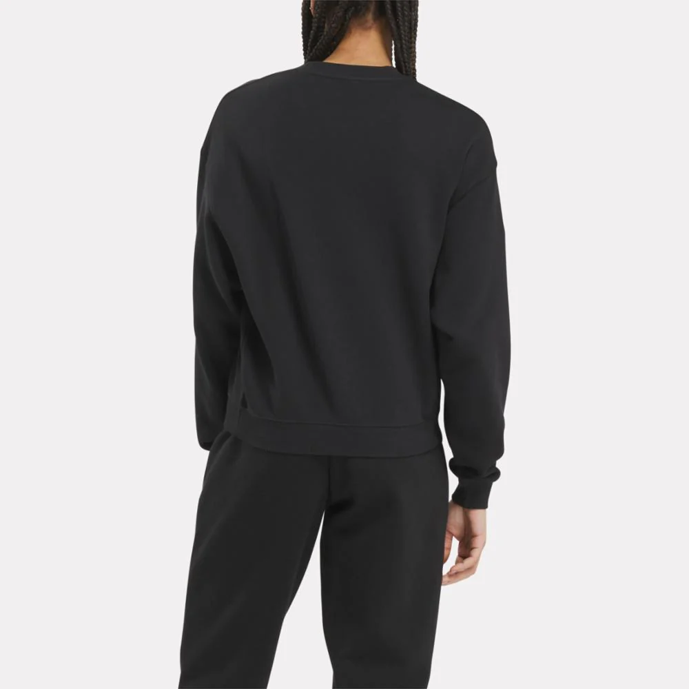 Reebok Apparel Women Archive Evolution Crew Sweatshirt BLACK - Image 3