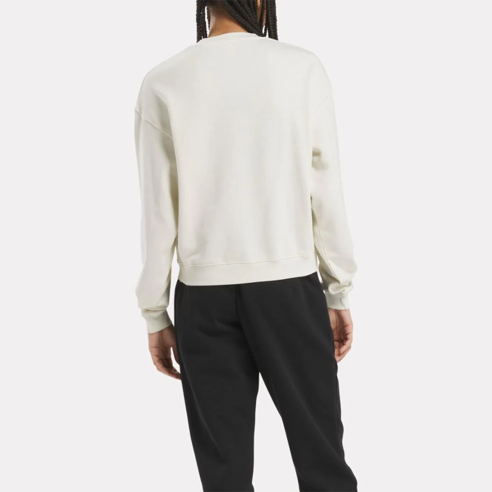 Reebok Apparel Women Archive Evolution Crew Sweatshirt VINTAGE CHALK - Image 3