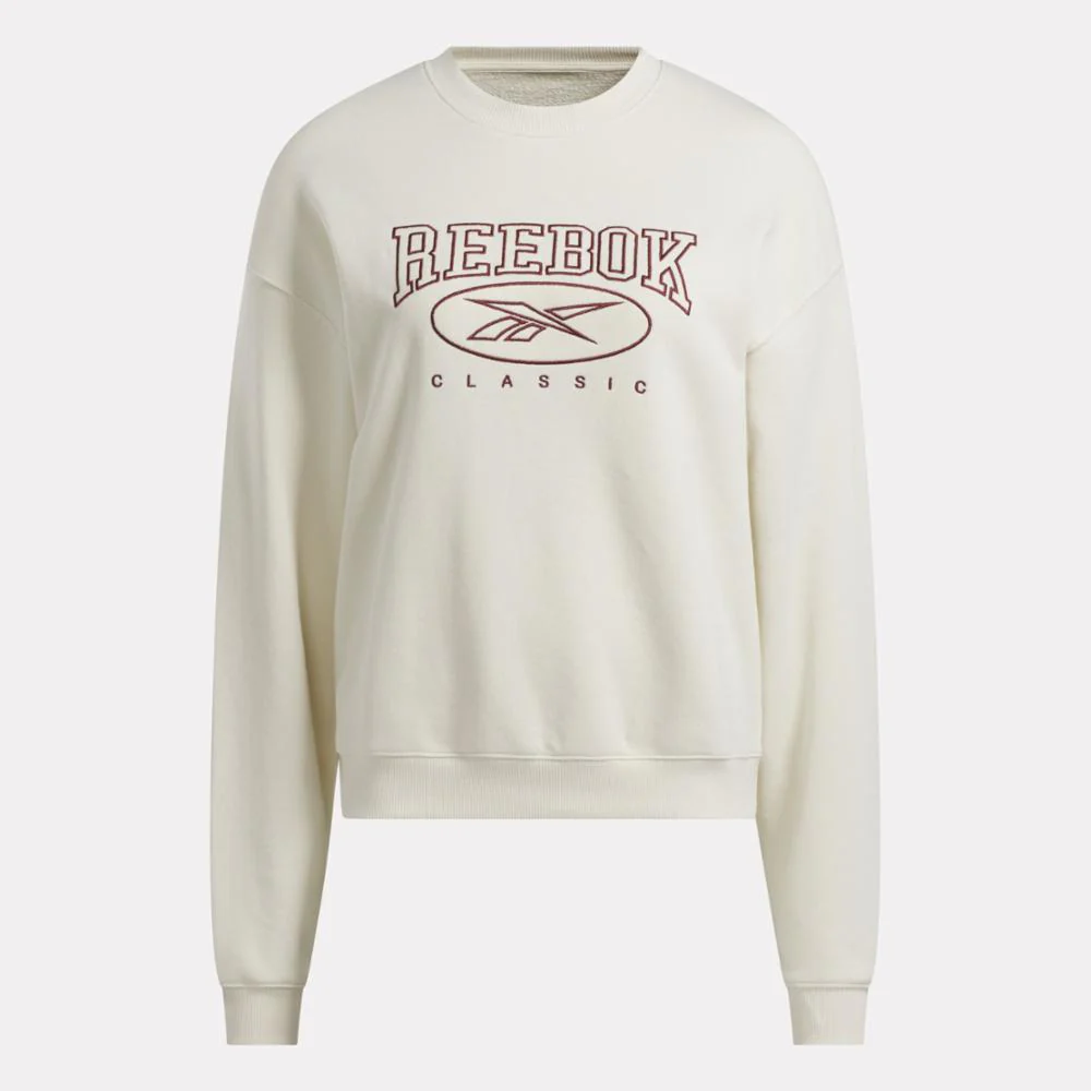 Reebok Apparel Women Archive Evolution Crew Sweatshirt VINTAGE CHALK - Image 4