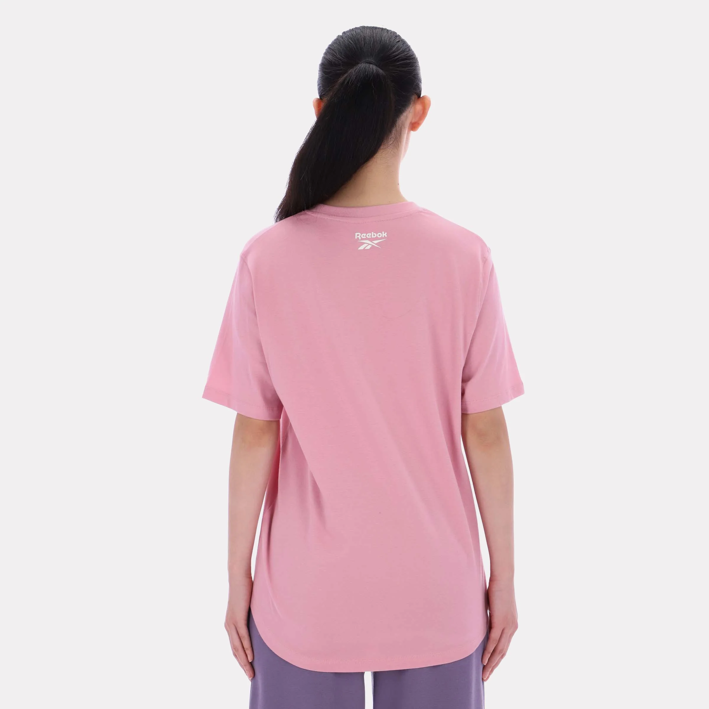 Reebok Apparel Women Classics Oversized T-Shirt DUSTY ROSE/CHALK - Image 2