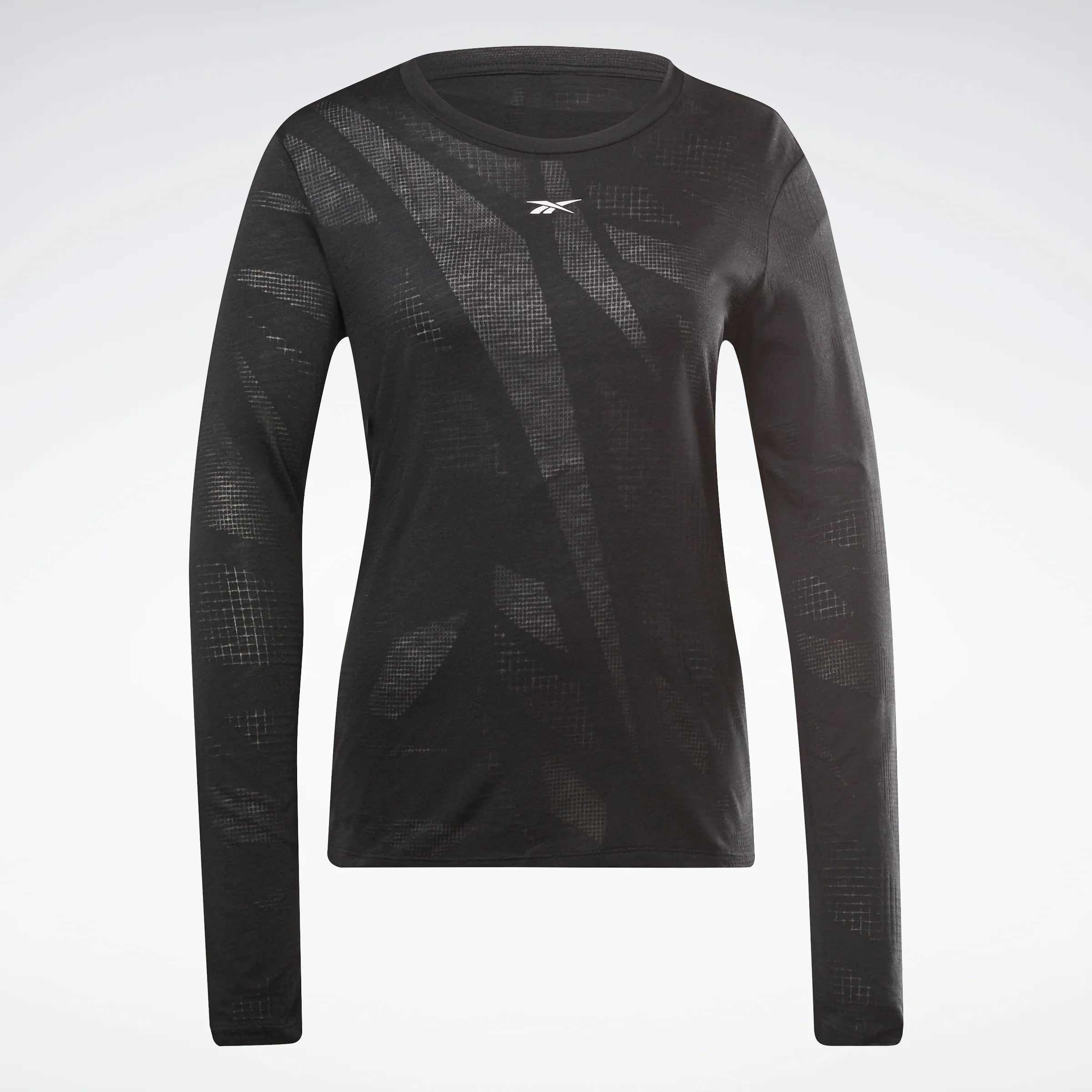 Reebok Apparel Women Burnout Long-Sleeve Top Long-Sleeve Top Black - Image 6