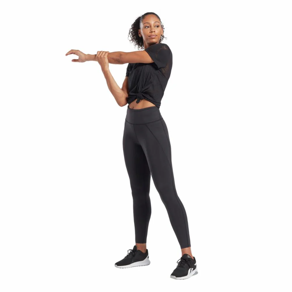 Reebok Apparel Women Burnout T-Shirt BLACK - Image 2