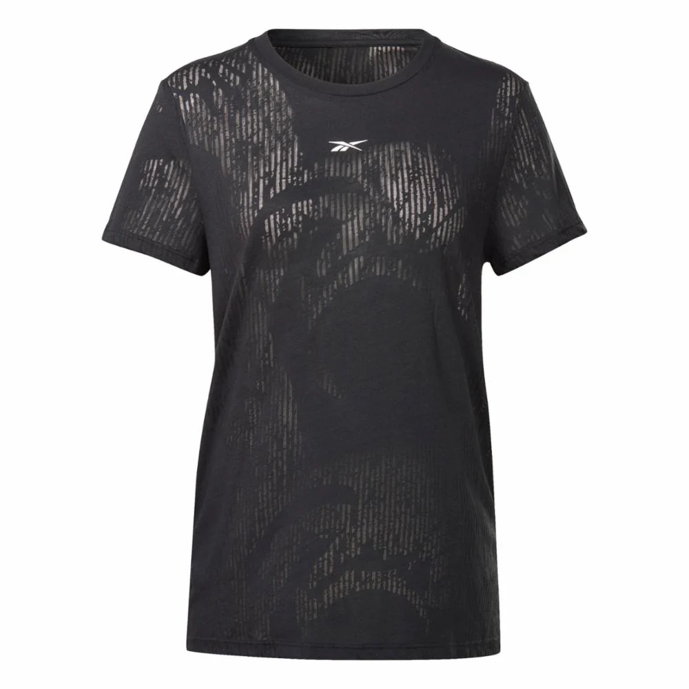 Reebok Apparel Women Burnout T-Shirt BLACK - Image 6
