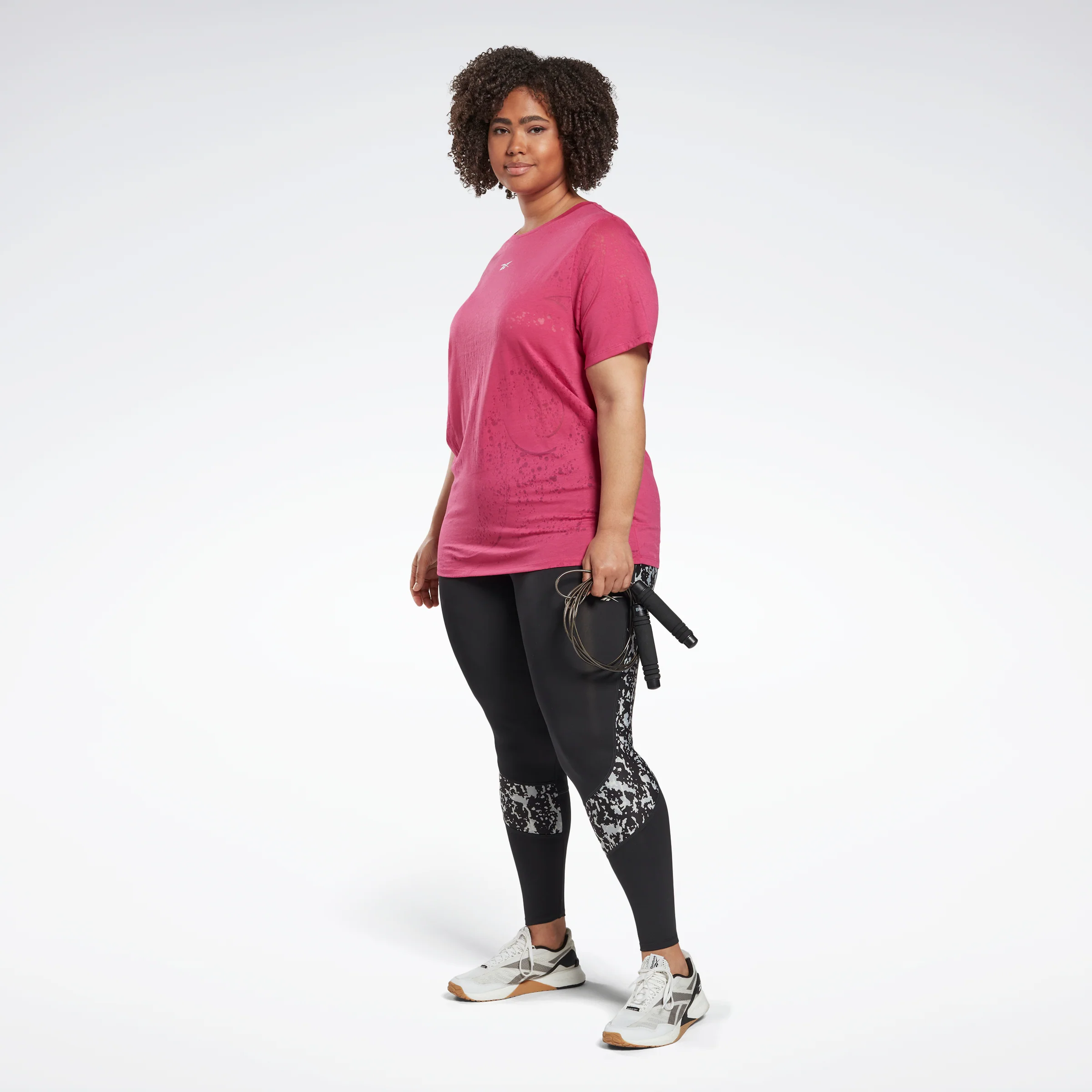 Reebok Apparel Women Burnout T-Shirt (Plus Size) Seprpi - Image 2
