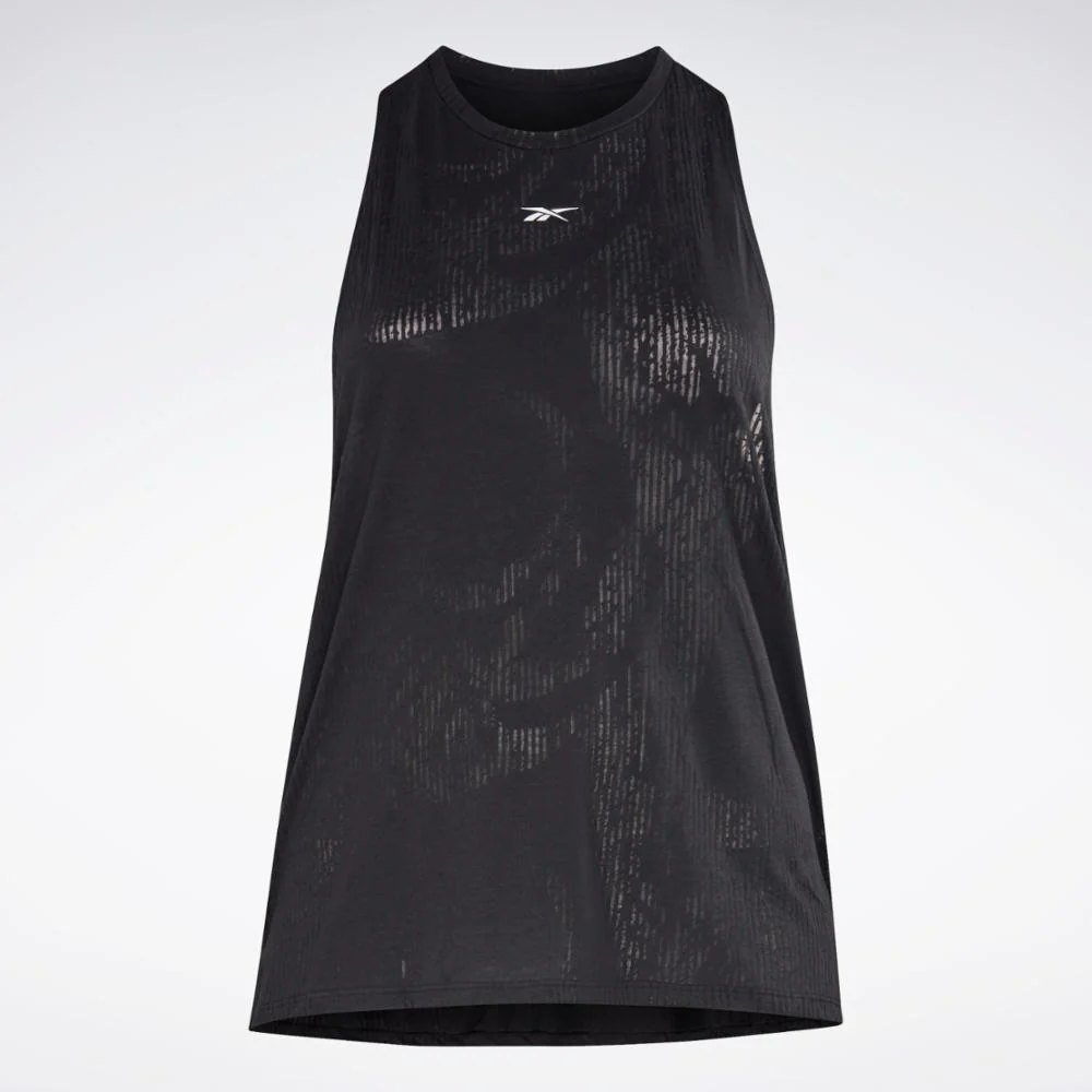 Reebok Apparel Women Burnout Tank Top (Plus Size) BLACK - Image 6