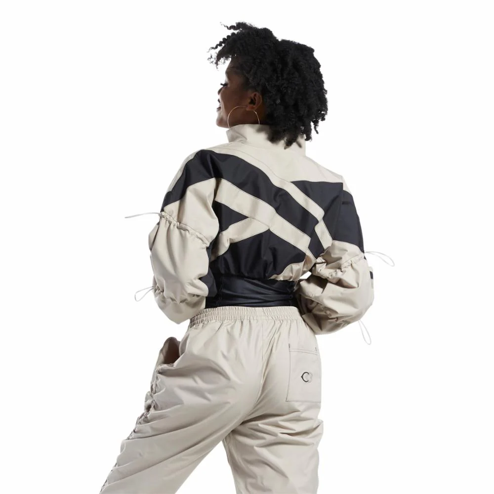 Reebok Apparel Women Cardi B Woven Crop Jacket MODBEI - Image 2