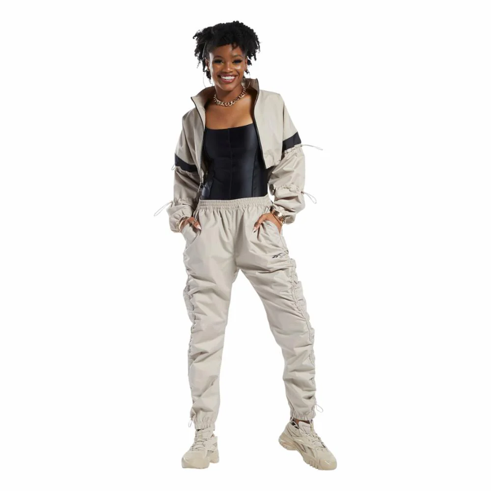 Reebok Apparel Women Cardi B Woven Crop Jacket MODBEI - Image 3