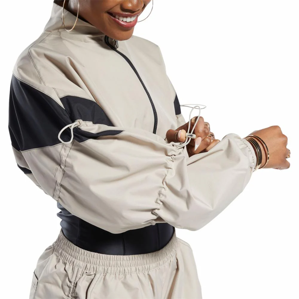 Reebok Apparel Women Cardi B Woven Crop Jacket MODBEI - Image 5