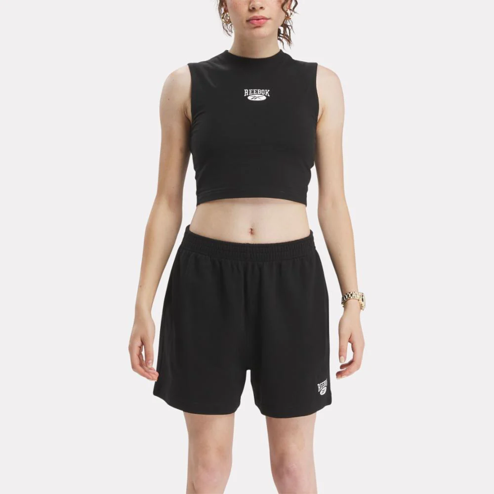 Reebok Apparel Women Classics Archive Essentials Vintage Tank Top BLACK