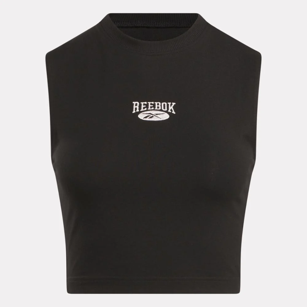 Reebok Apparel Women Classics Archive Essentials Vintage Tank Top BLACK - Image 4