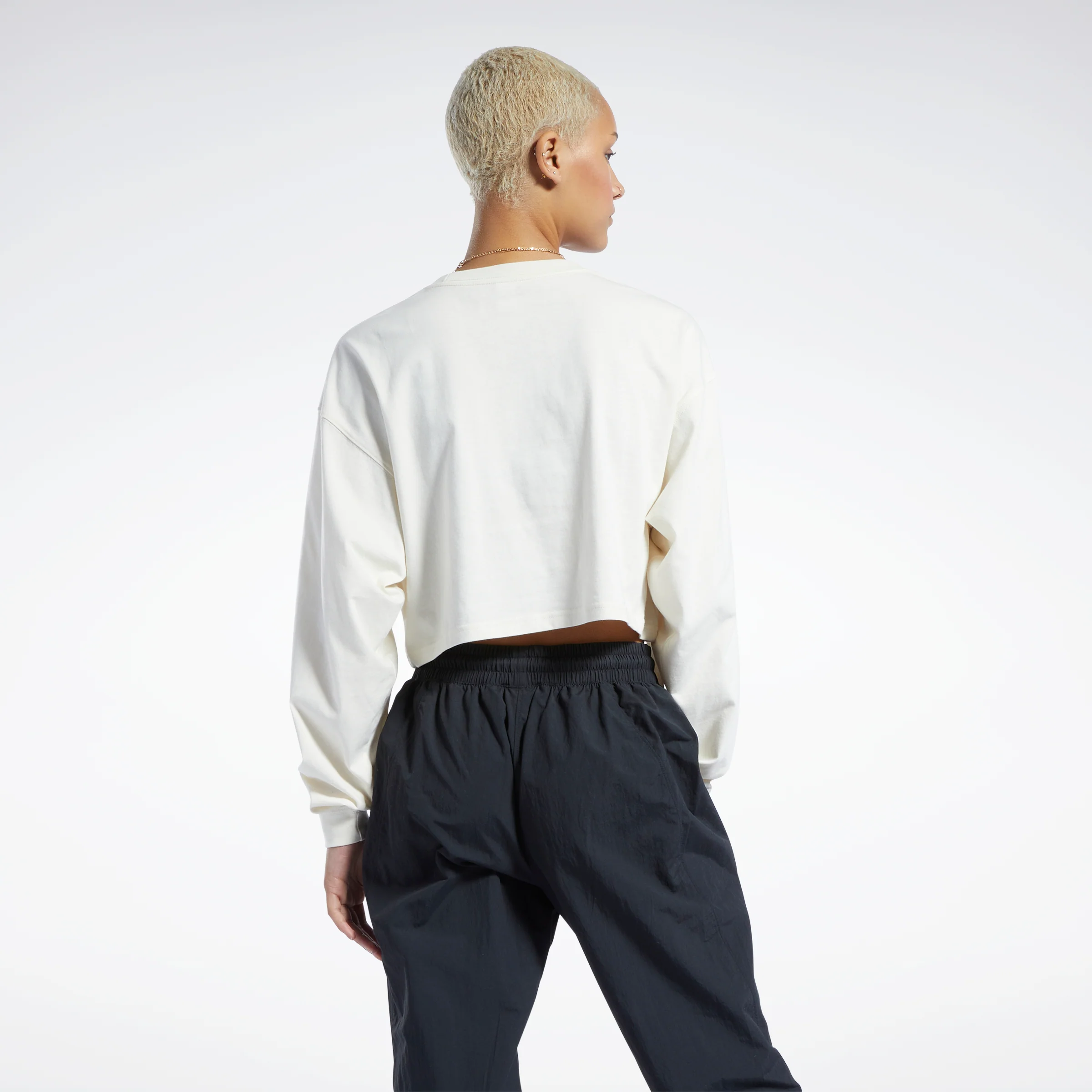 Reebok Apparel Women Classics Cotton Long-Sleeve Top Clawht - Image 2
