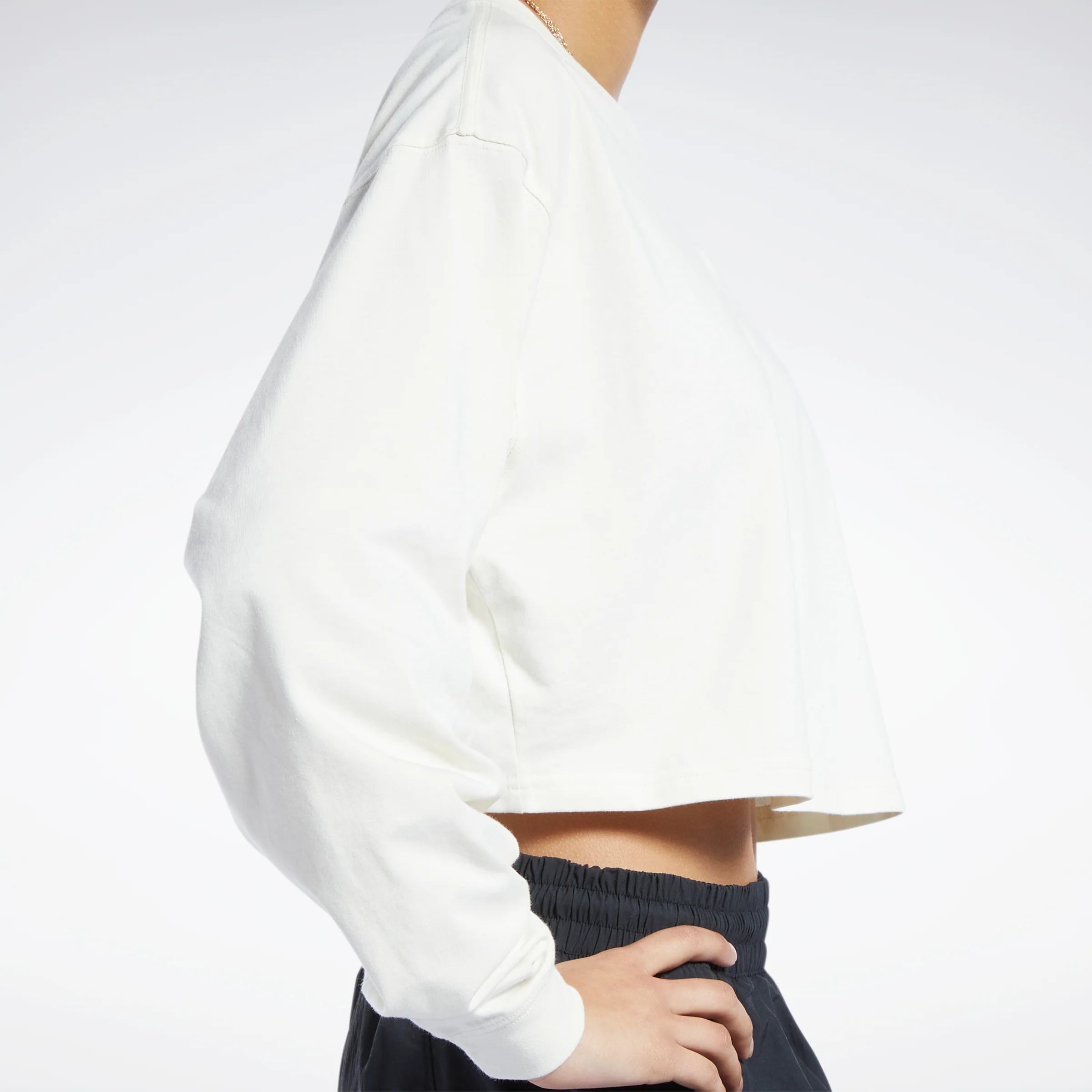 Reebok Apparel Women Classics Cotton Long-Sleeve Top Clawht - Image 4