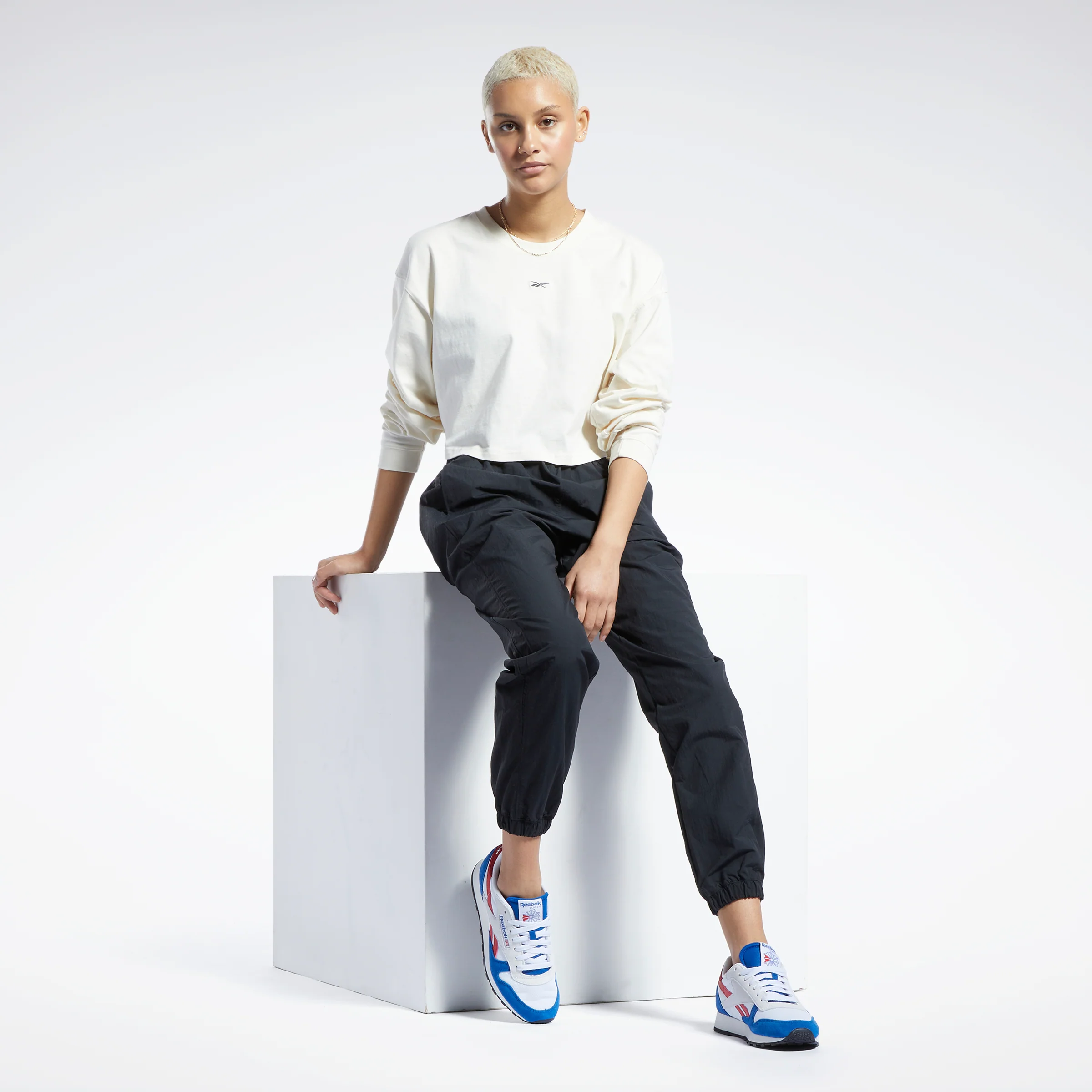 Reebok Apparel Women Classics Cotton Long-Sleeve Top Clawht - Image 6