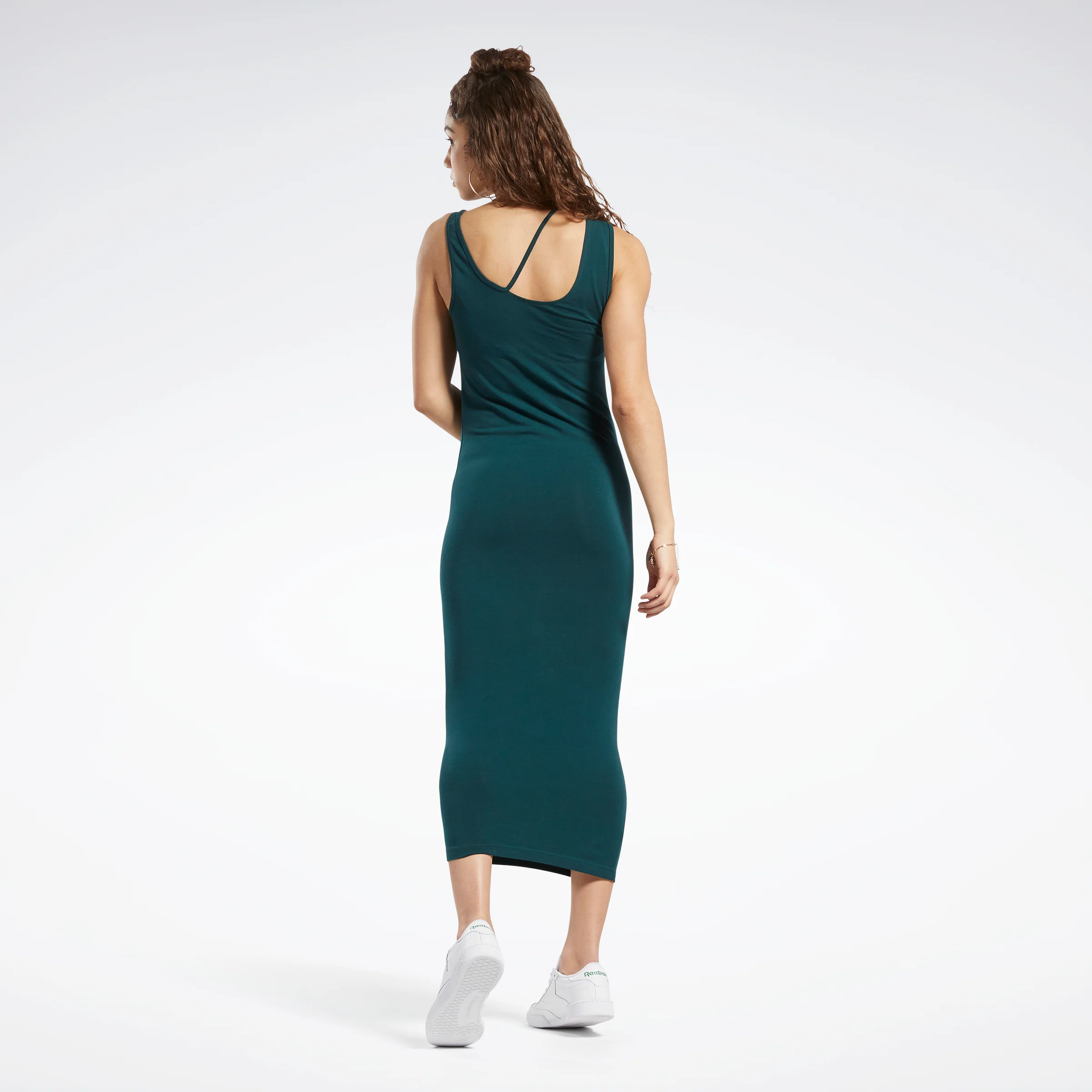 Reebok Apparel Women Classics Cotton Midi Dress Forgrn - Image 3