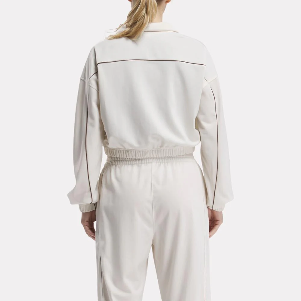 Reebok Apparel Women Classics Court Sport Basketball Track Top BON - Image 3