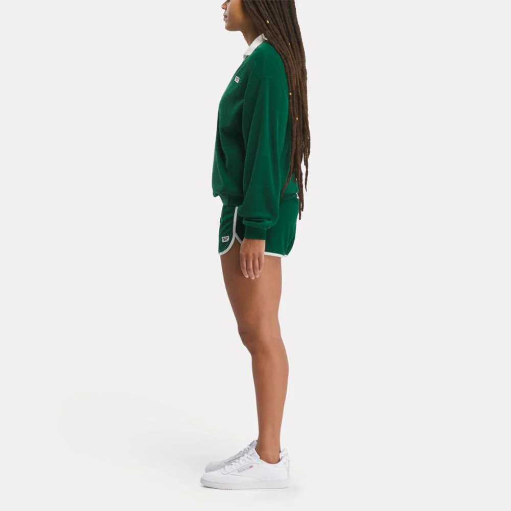 Reebok Apparel Women Classics Court Sport Shorts DRKGRN - Image 2