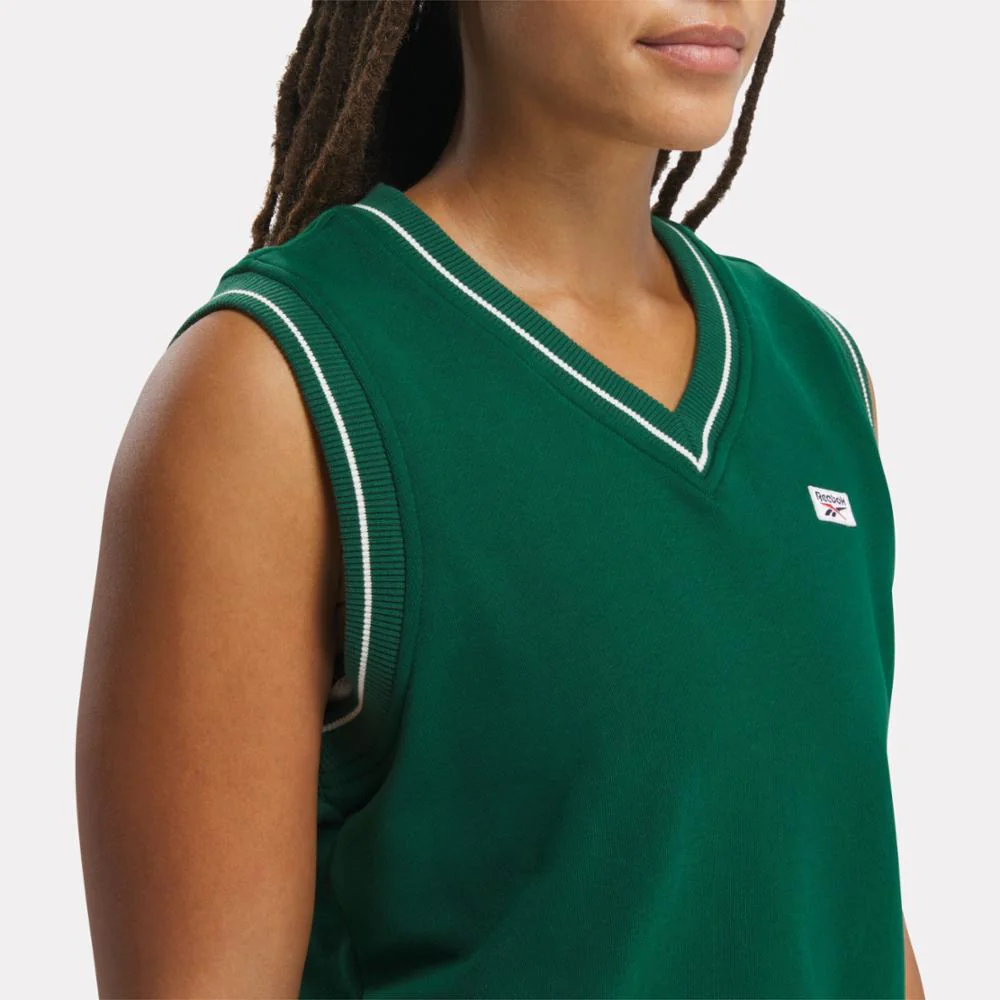 Reebok Apparel Women Classics Court Sport Vest DRKGRN - Image 4