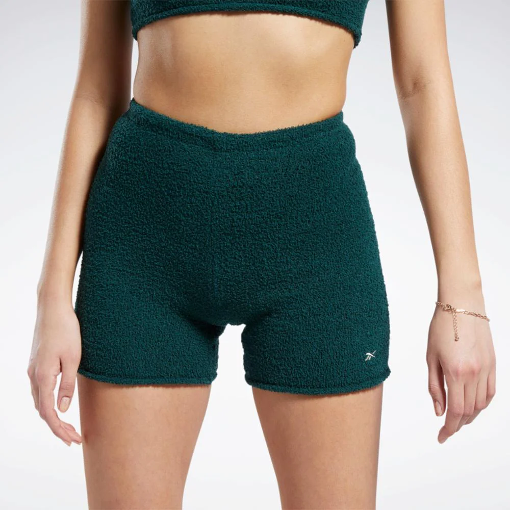 Reebok Apparel Women Classics Cozy Legging Shorts FORGRN - Image 5