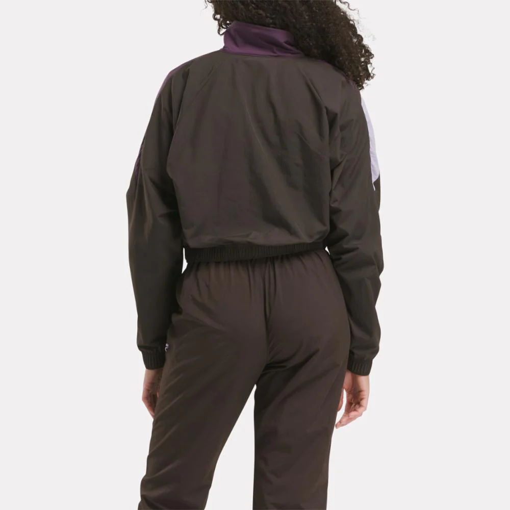 Reebok Apparel Women Classics Franchise Track Jacket DRK MATTER/MDNT PLUM/DSK PURPL - Image 3