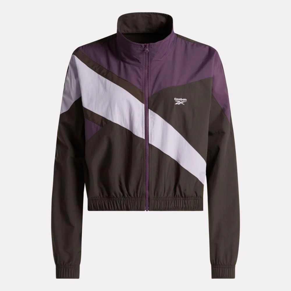 Reebok Apparel Women Classics Franchise Track Jacket DRK MATTER/MDNT PLUM/DSK PURPL - Image 6