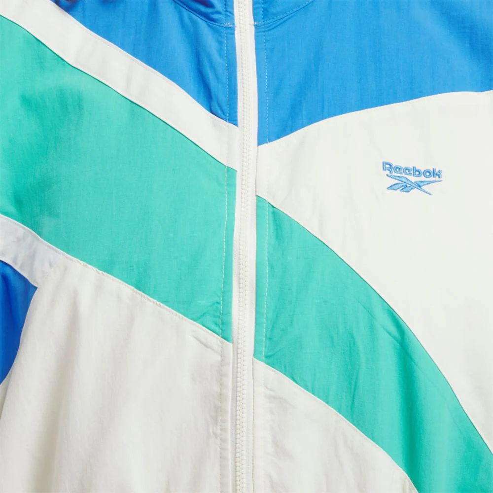 Reebok Apparel Women Classics Franchise Track Jacket VNTG CHALK/KNTCBLU/UNLSHDGREEN - Image 4