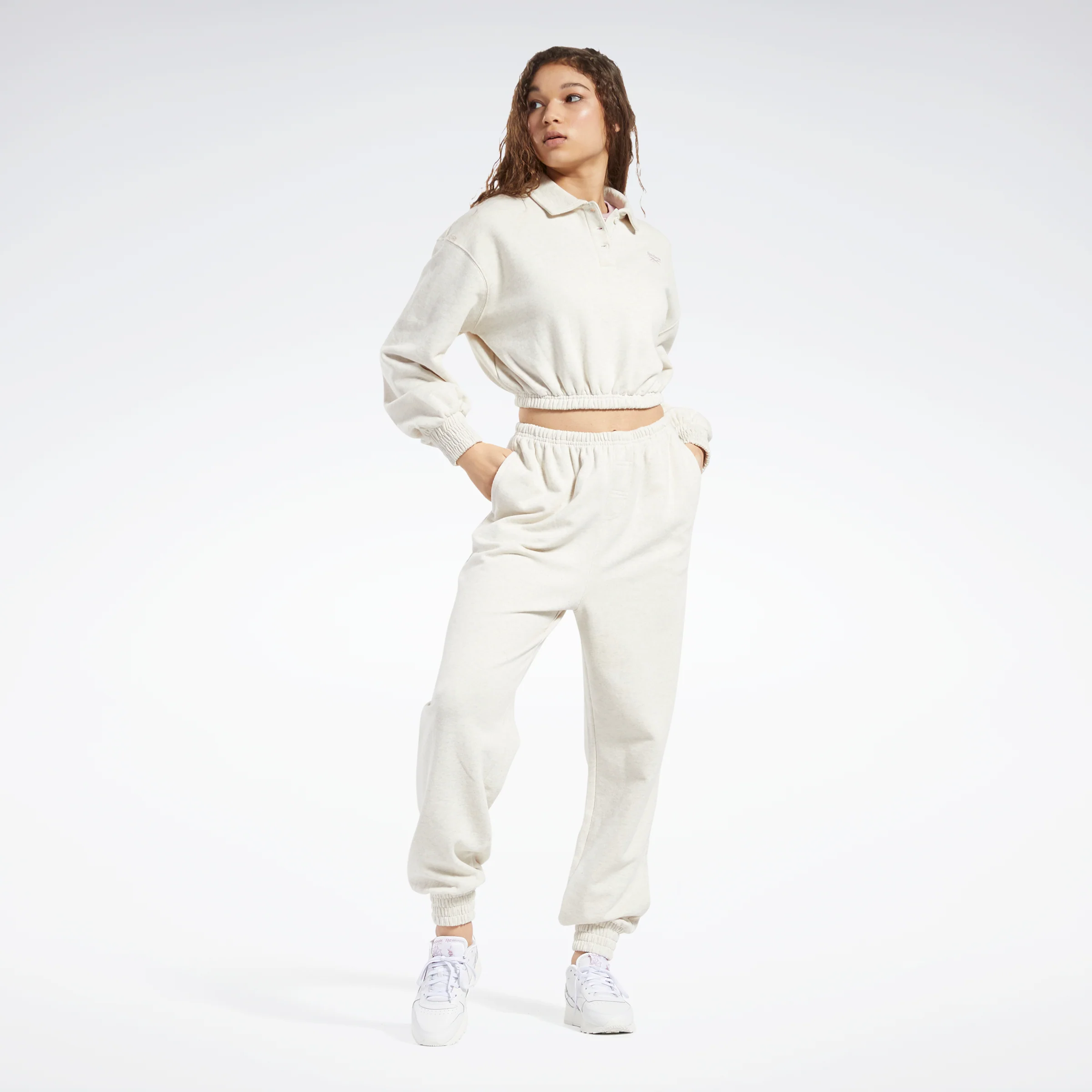 Reebok Apparel Women Classics French Terry Collared Sweatshirt Clwtml - Image 2