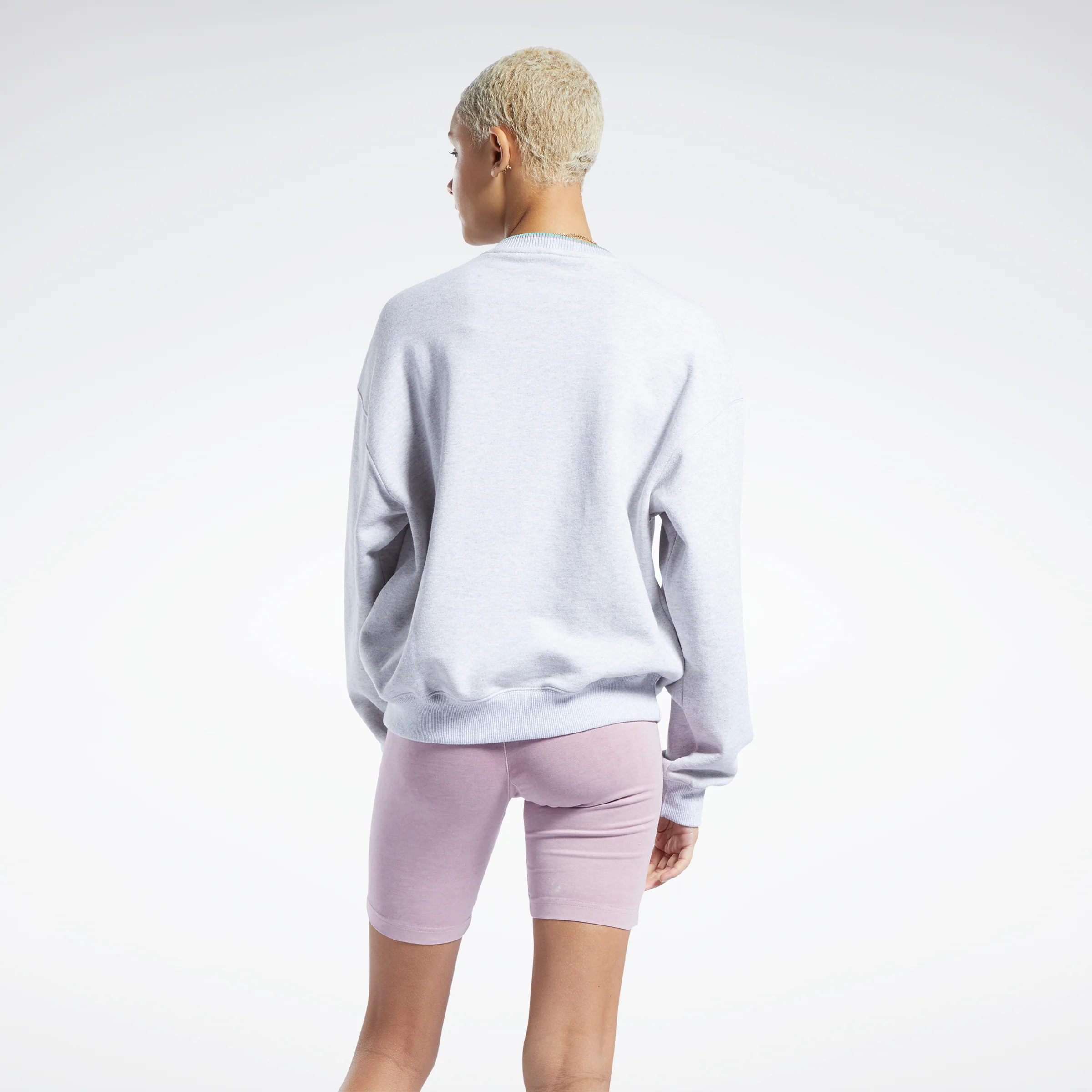 Reebok Apparel Women Classics Graphic Sweatshirt Lgreyh - Image 3