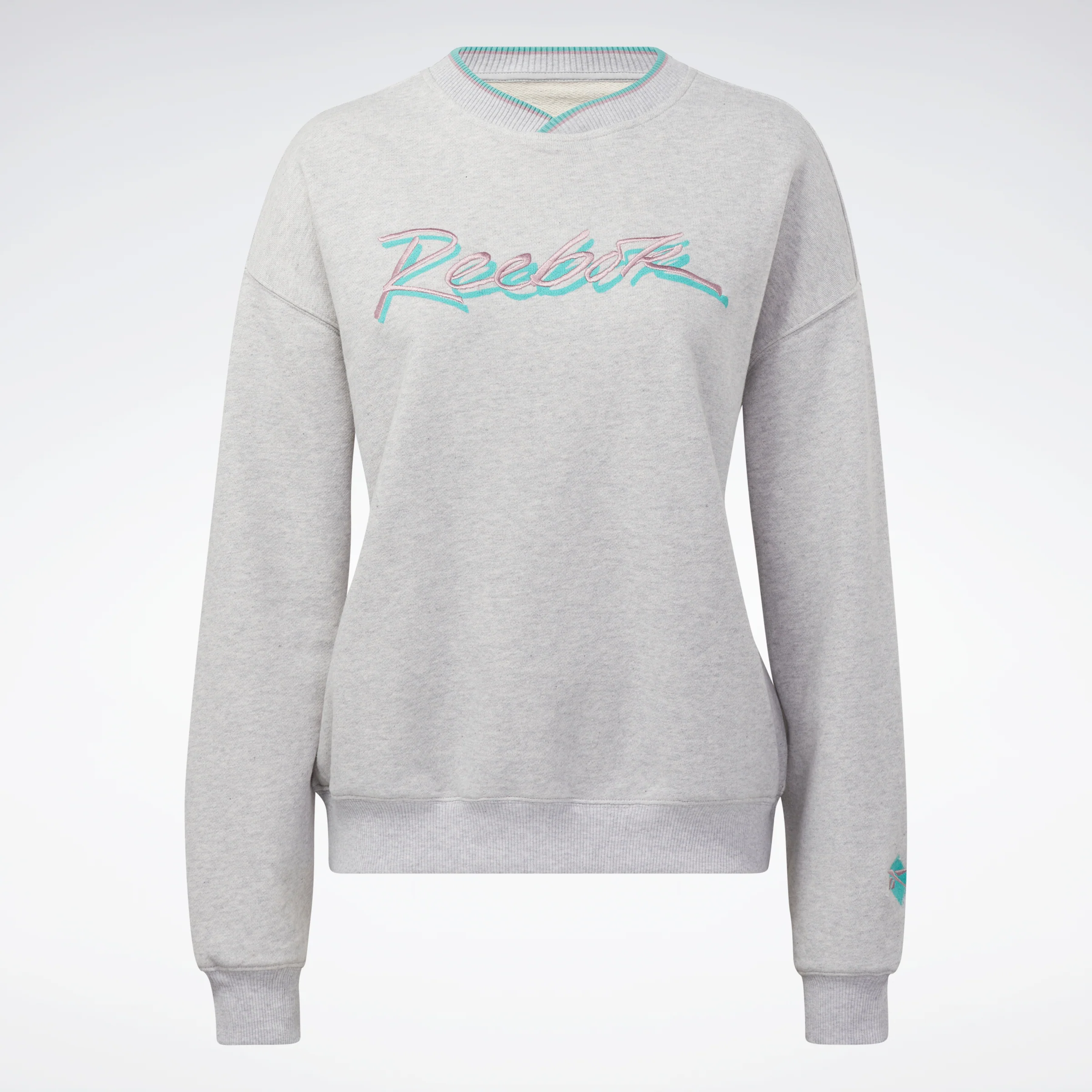 Reebok Apparel Women Classics Graphic Sweatshirt Lgreyh - Image 6