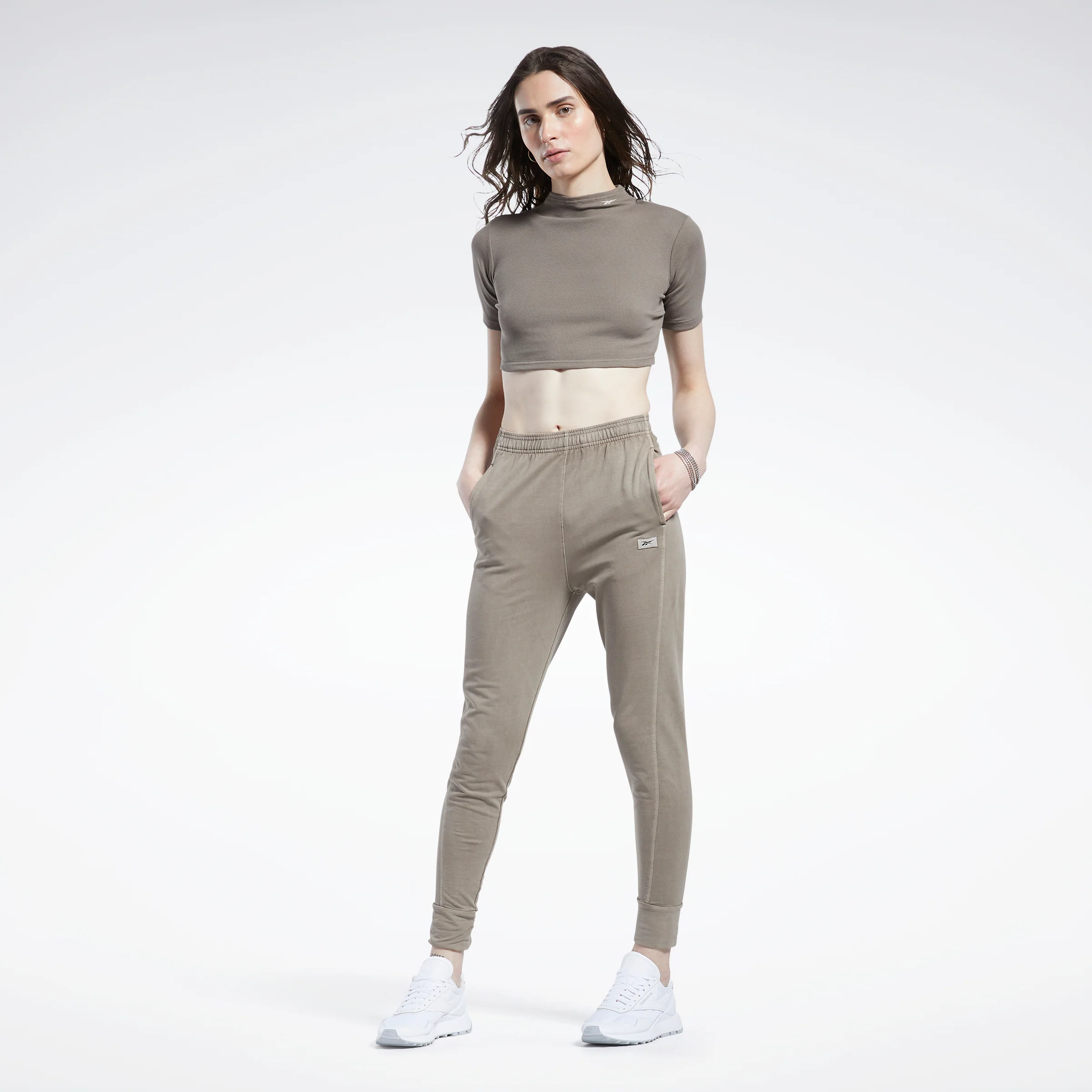 Reebok Apparel Women Classics Natural Dye Fitted Joggers Trekgr - Image 2